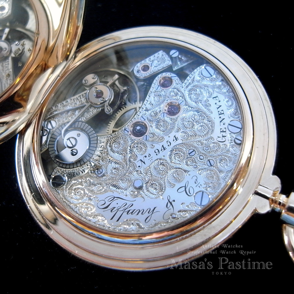 TIFFANY　懐中時計　エングレービング