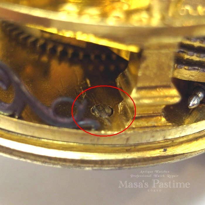 バージ　文字板足製作