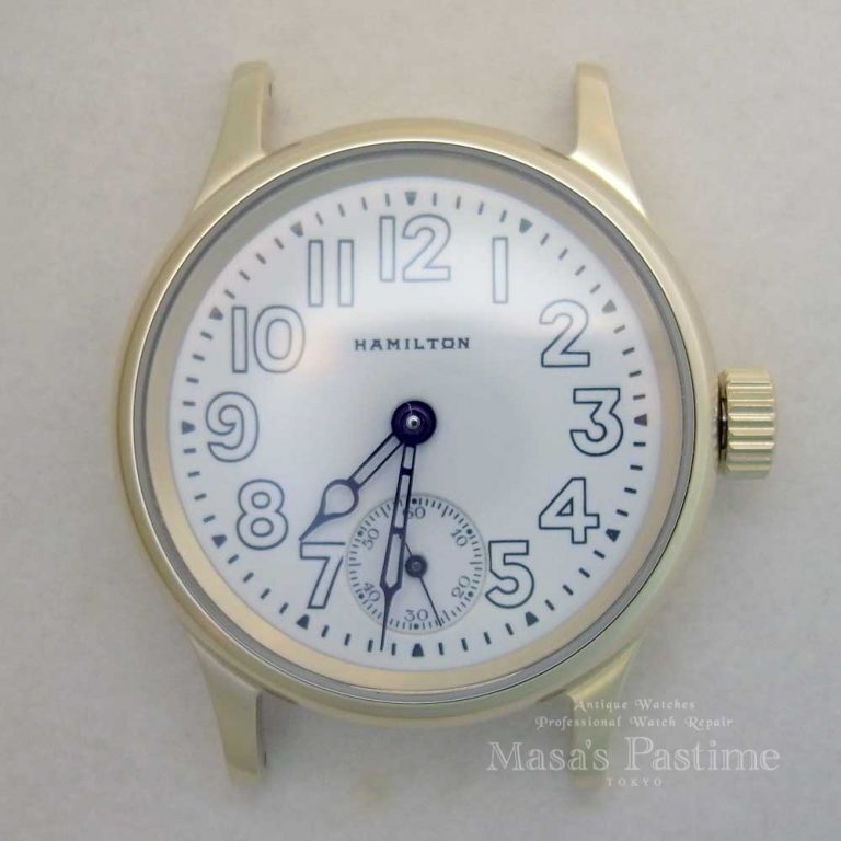 HAMILTON983 カスタム腕時計 18Kホワイト オーダーメイドケース