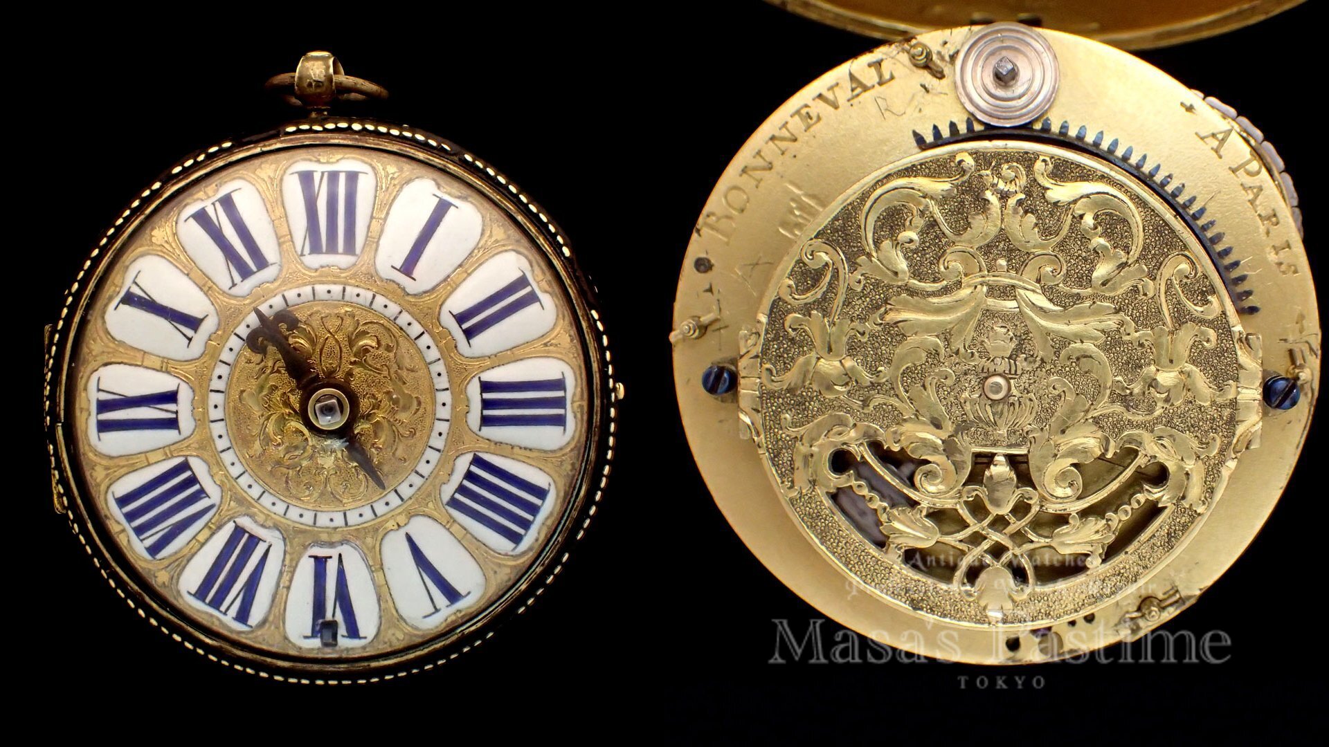 バージ　フュジー　1本針　フランス　懐中時計