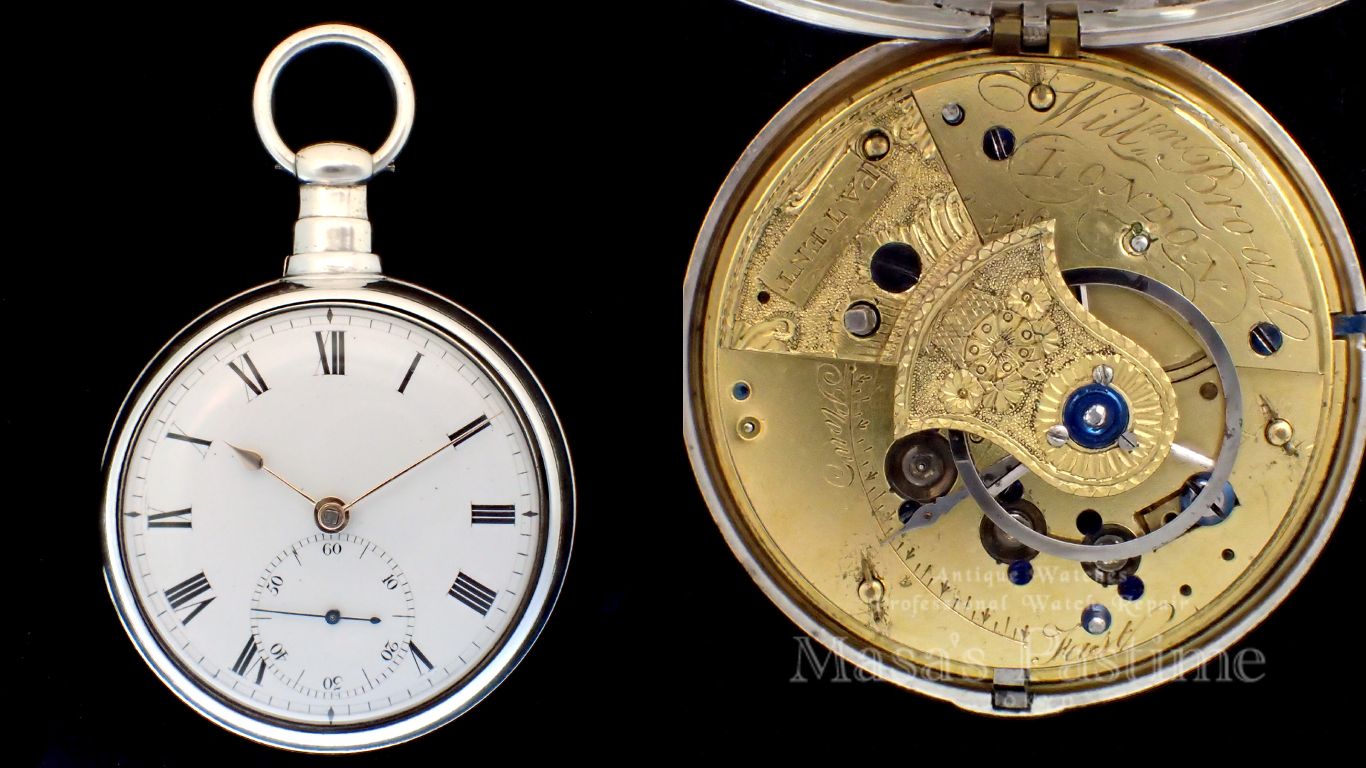 マッシーレバー　フュジー　イギリス　懐中時計