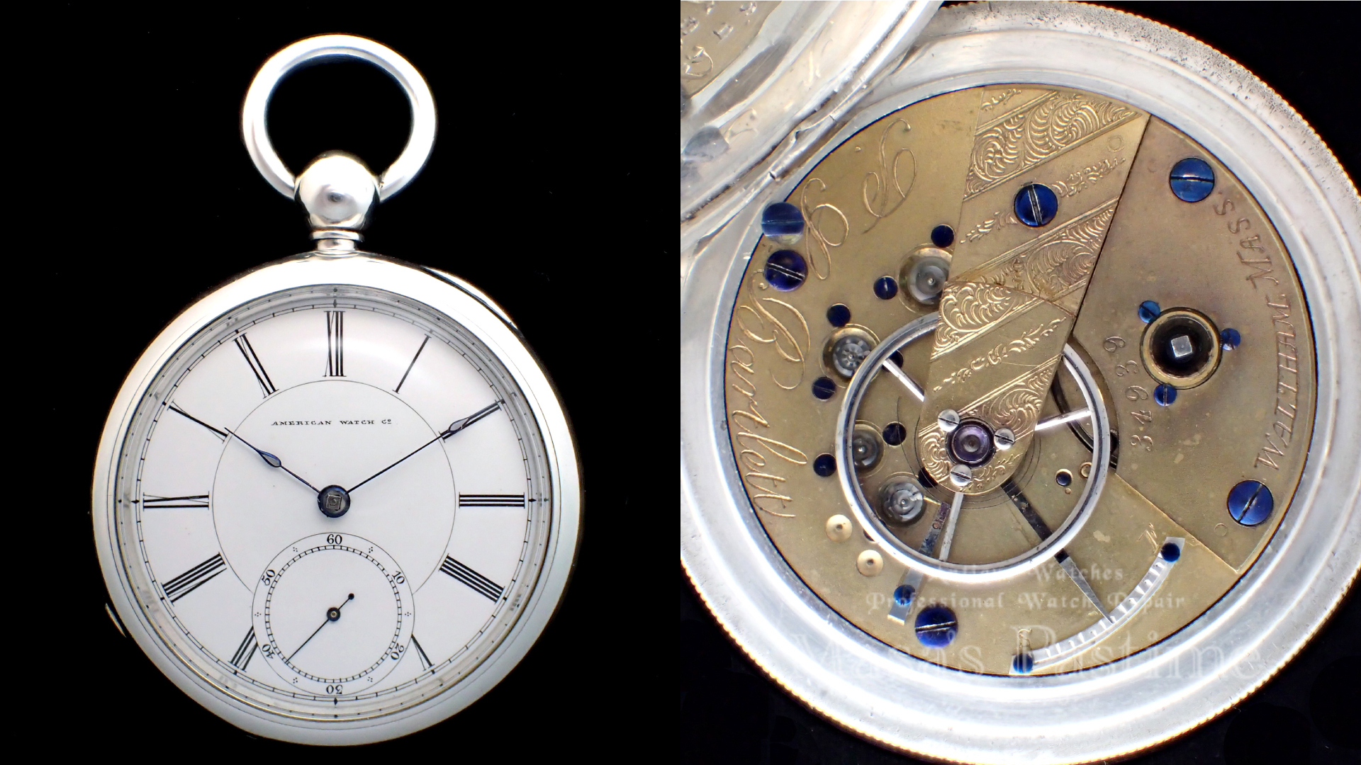 WALTHAM P.S.Bartlett ウォルサム アメリカ 懐中時計　