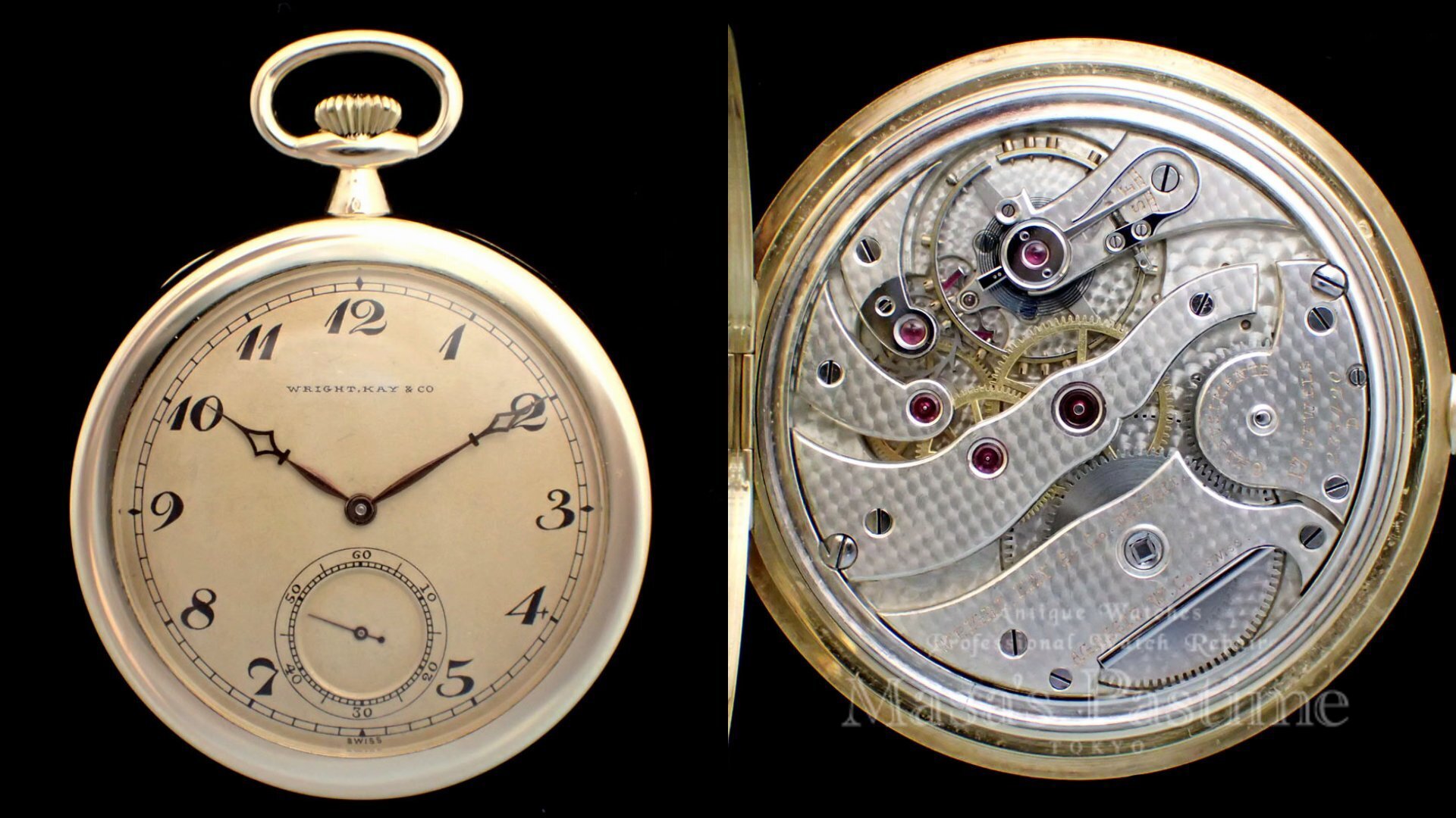 アガシ　スイス 　懐中時計