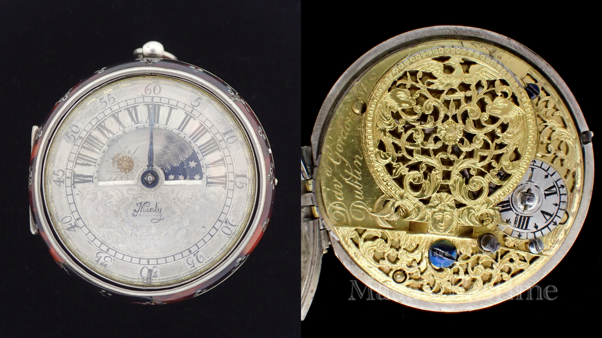 SUN&MOON 　バージ　フュジー アイルランド 懐中時計