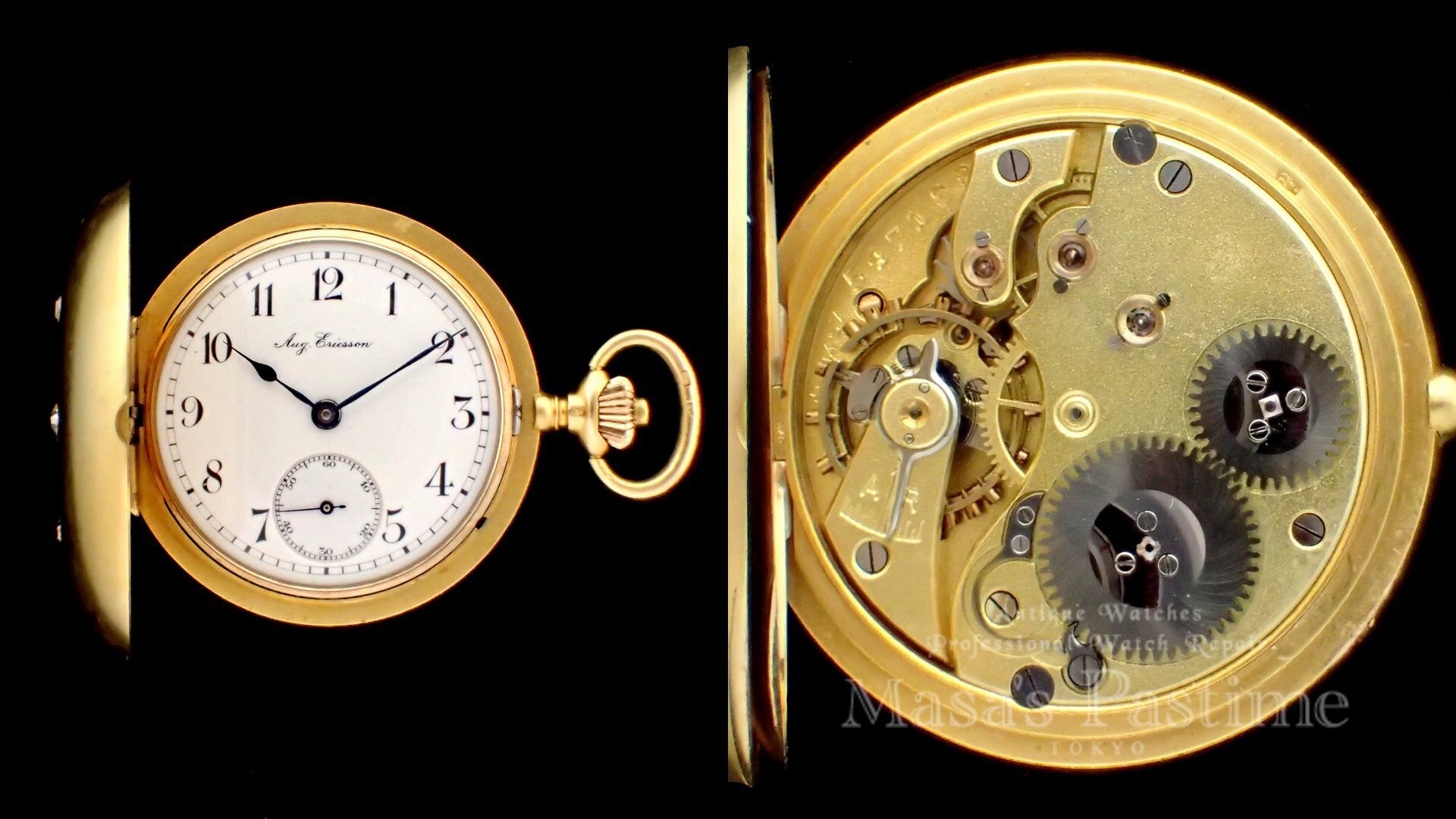 AUG.ERICSSON銘 IWC Cal.64 スイス 懐中時計