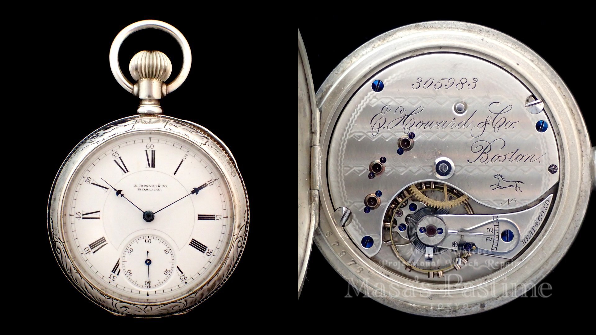 シリーズⅧ オールド ハワード アメリカ 懐中時計