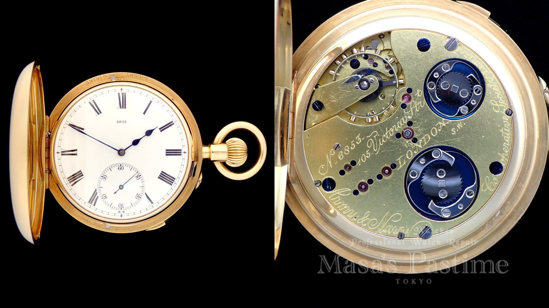 ルイ・オーデマ グランソネリ ミニッツリピーター 懐中時計