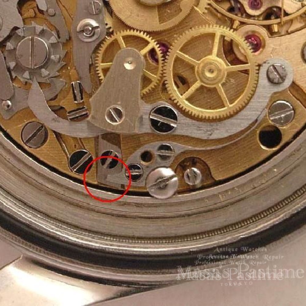 時計修理　クロノグラフ スプリング製作