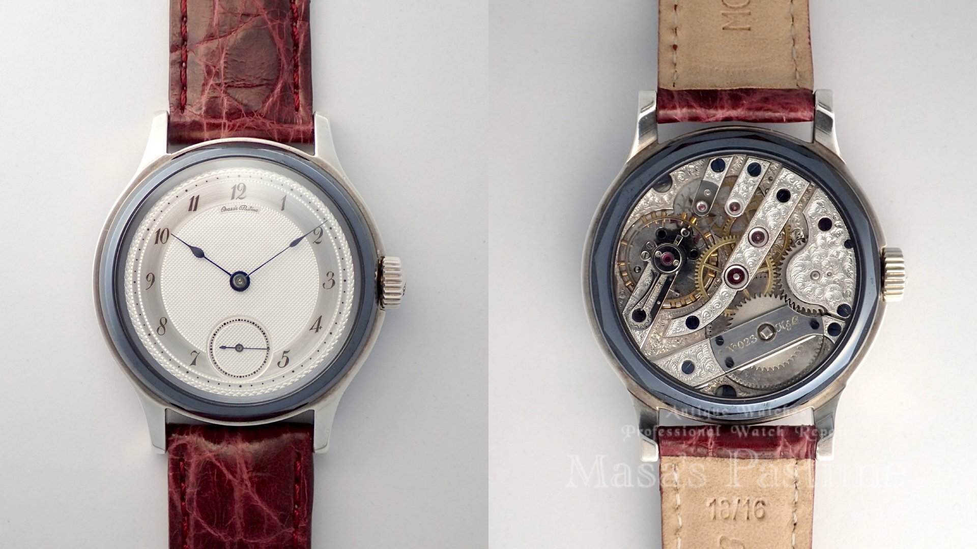 赤銅・シルバー コンビケース カスタム腕時計