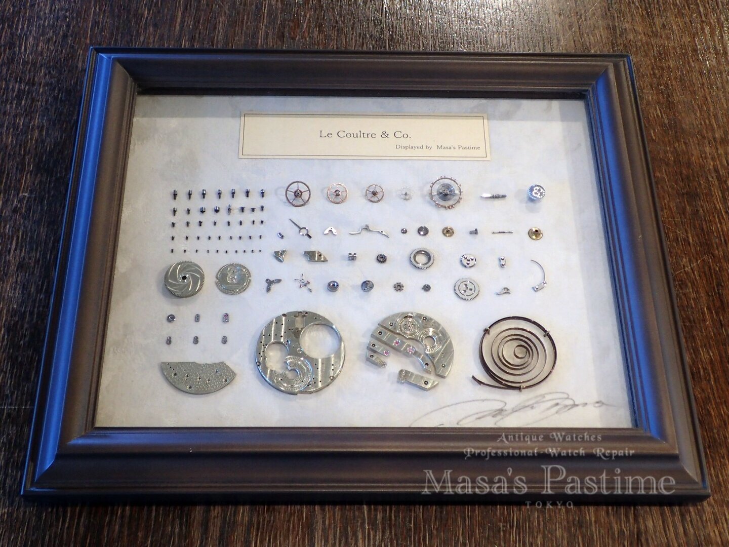 Masa’s Pastime アンティーク Le Coultre&Co 懐中時計 ムーブメントディスプレイ